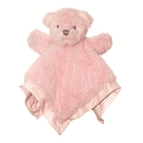 Hug-A-Boo Pink Bear Finger Puppet With Blankie | Toys | Toy Street UK