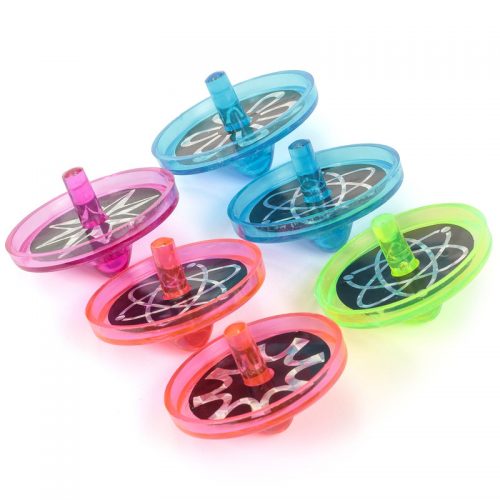 LASER SPIN TOPS - PK6