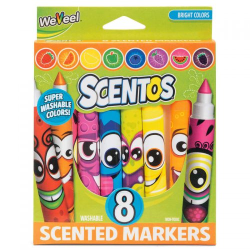 SCENTOS FUNNY FACE MARKERS 8PK