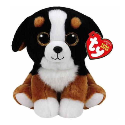 Black and white shop dog beanie baby