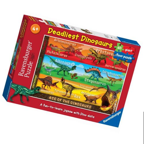 Deadliest Dinosaurs Giant Floor Puzzle, 60pc 