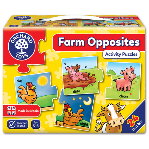 Farm Opposites Two Piece Puzzles | Toys | Toy Street UK