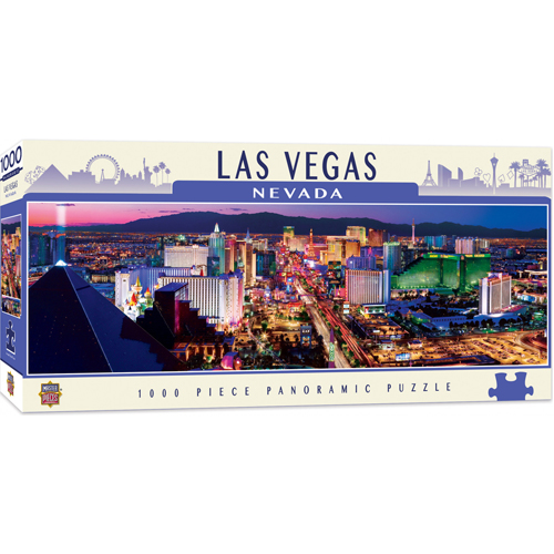 Masterpieces Puzzle: City Panoramic Las Vegas Puzzle - 1000 pieces ...