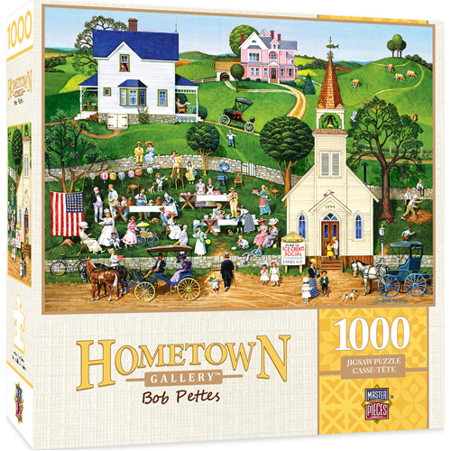 Masterpieces Puzzle: Hometown Gallery Strawberry Sunday Puzzle - 1000 ...