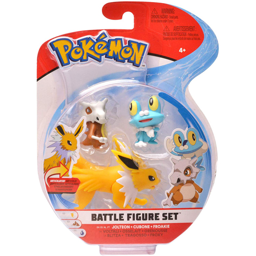 Pokemon Battle Figure 3-pack - Jolteon, Cubone and Froakie | Toys | Toy ...