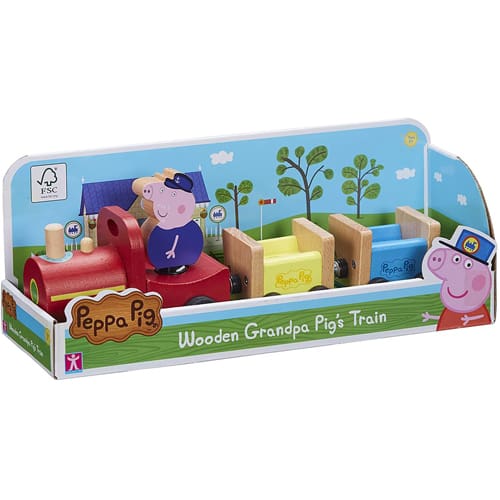 Peppa Pig Wooden Grandpa Pig's Train | Toys | Toy Street UK