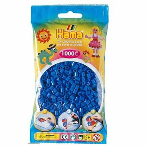 Hama Blue - 1,000 Beads in Bag | Toys | Toy Street UK