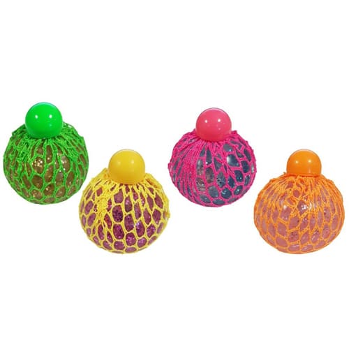 Squidgy Glitter Mesh Ball 10cm | Toys | Toy Street UK