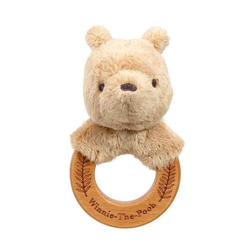 Disney Classic Pooh Always and Forever wooden ring rattle