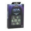 Q-Workshop Digital Glowing Dice Set: Radiant & Green