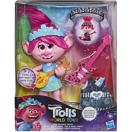 Trolls World Tour: POP-to-Rock - POPpy Singing Doll | Toys | Toy Street UK