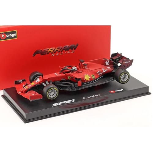 1:43 F1 2021 Ferrari Sf21 With Charles Leclerc | Toys | Toy Street UK