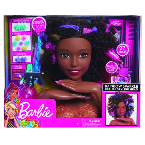 Barbie Rainbow - Sparkle Deluxe Styling Head | Toys | Toy Street UK