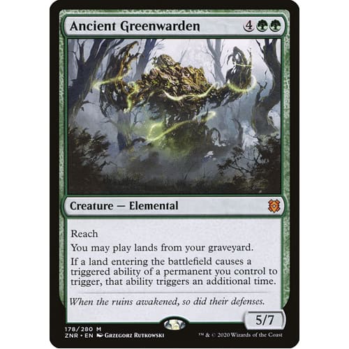 MTG: Single Card - Zendikar Rising: Foil Ancient Greenwarden (Pack to ...