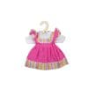 Pink-dress-with-striped-trim-Small-1